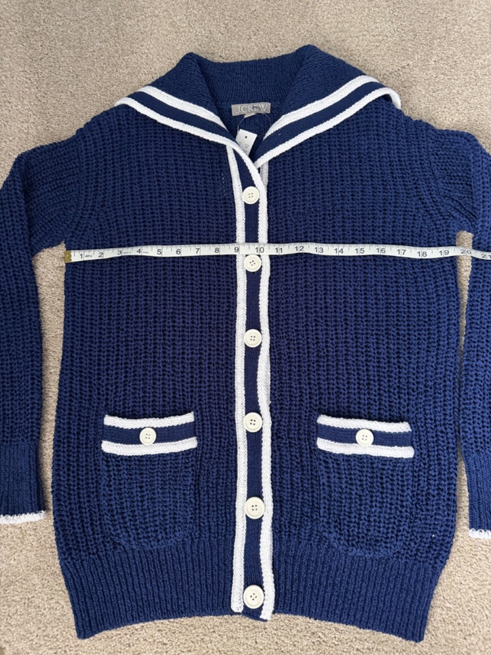 J. Crew Textured Sailor Cardigan - Picture 8 of 8